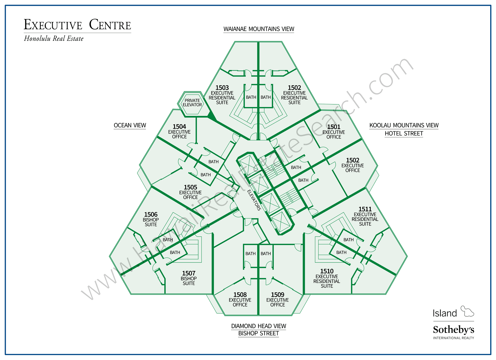 Executive Centre Map Honolulu